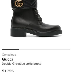 Gucci combat boots